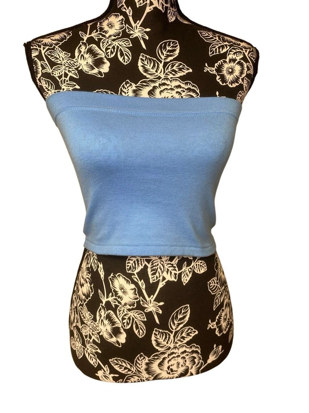 No Boundaries Y2K Strapless Bandeau Tube Crop Top Stretch Basic Layering Casual
